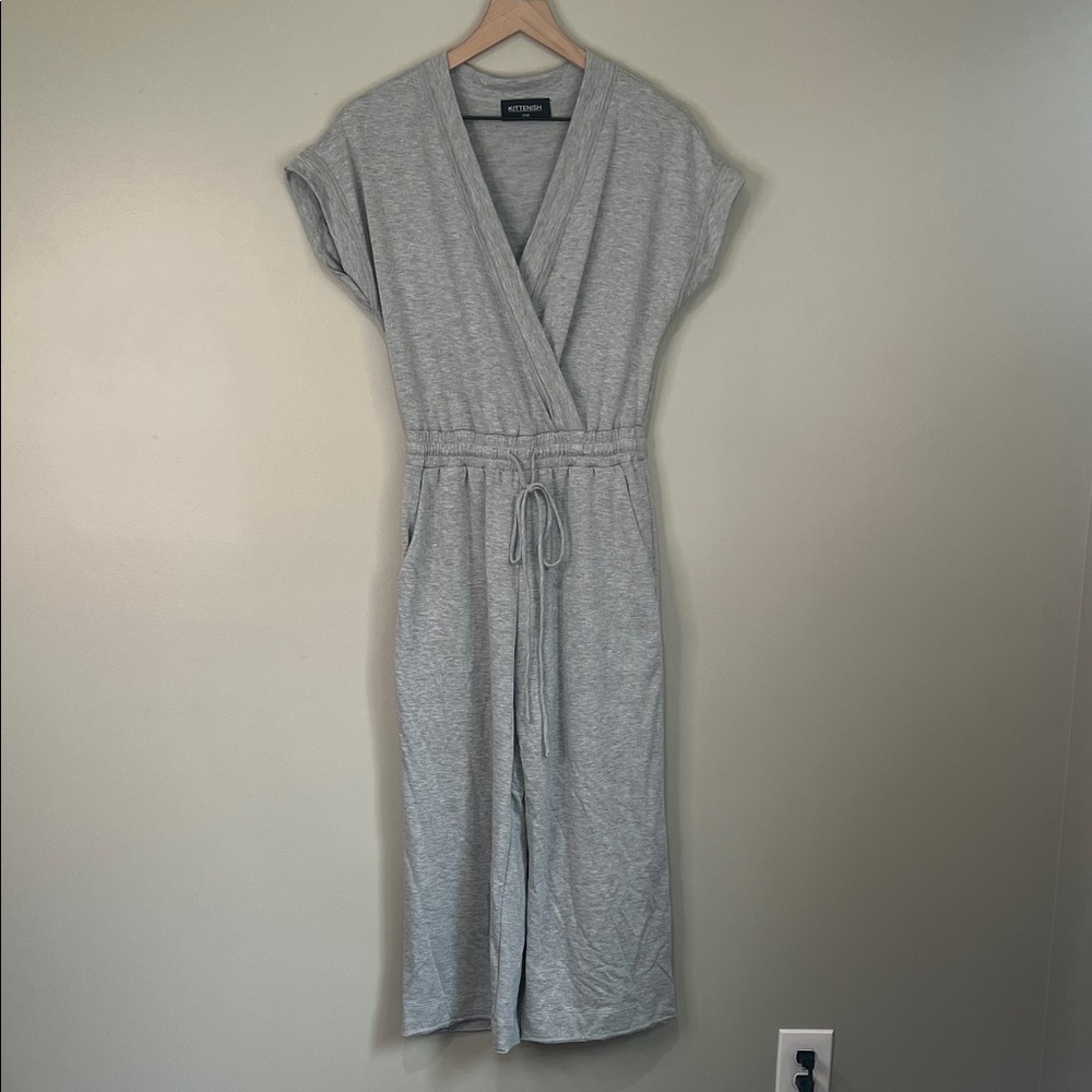 Kittenish Heather Gray Jumpsuit Womens Small - Picture 1 of 8